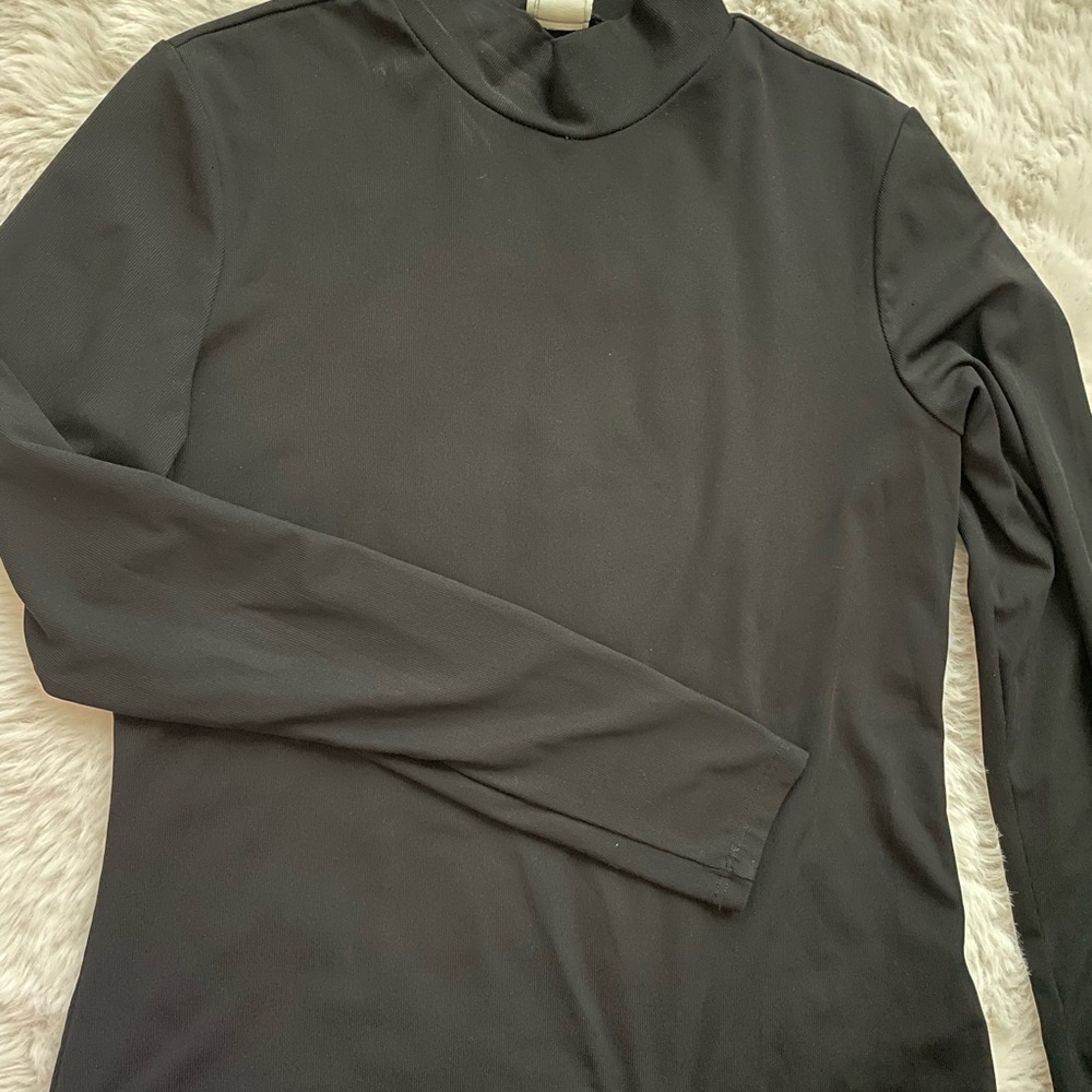 H&M Black High Neck Top
